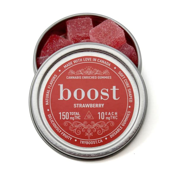 Boost Edibles THC Gummies (150mg) — Strawberry