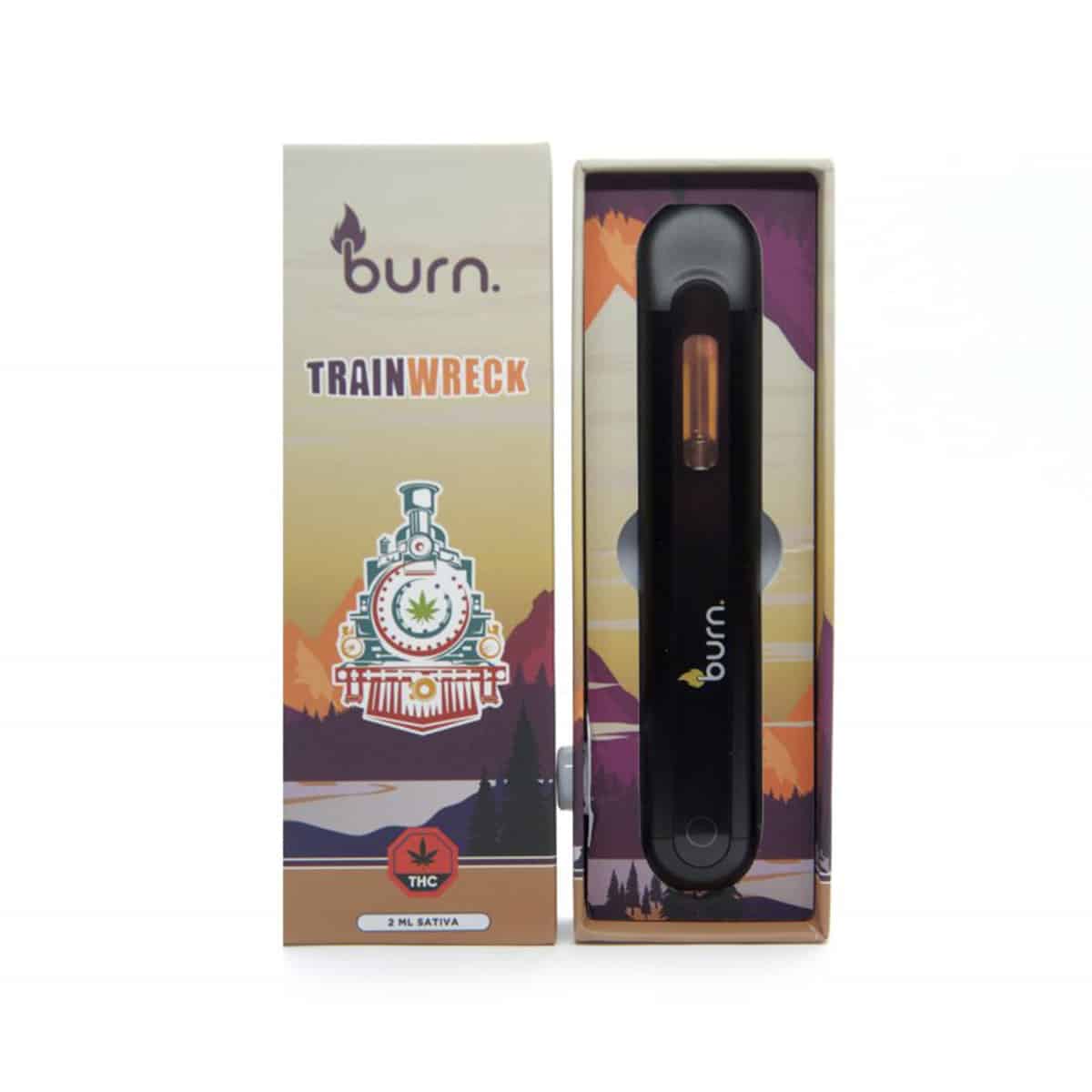 Burn Mega Sized 2mL Disposable Vapes — Trainwreck