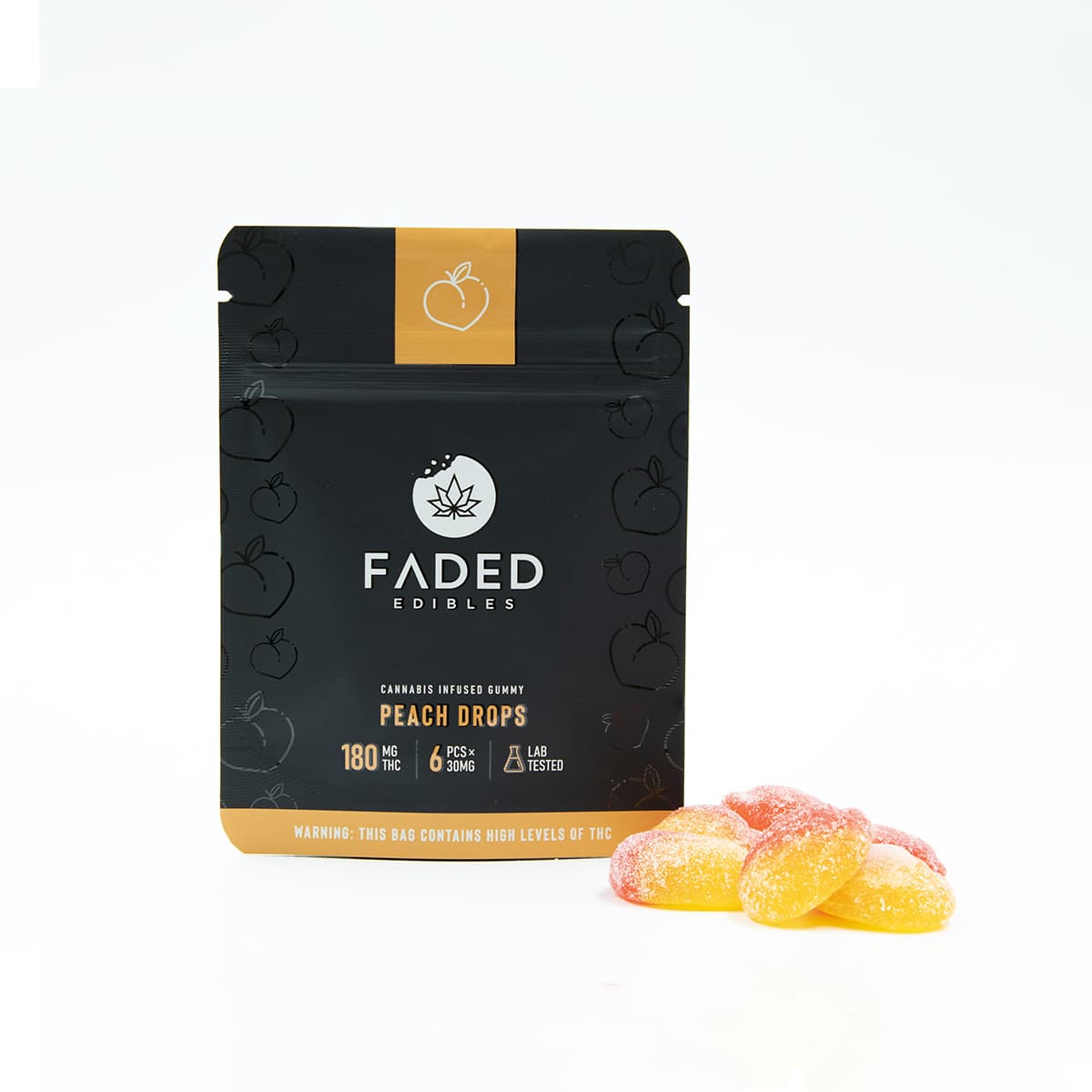 Faded Edibles — Peach Drops
