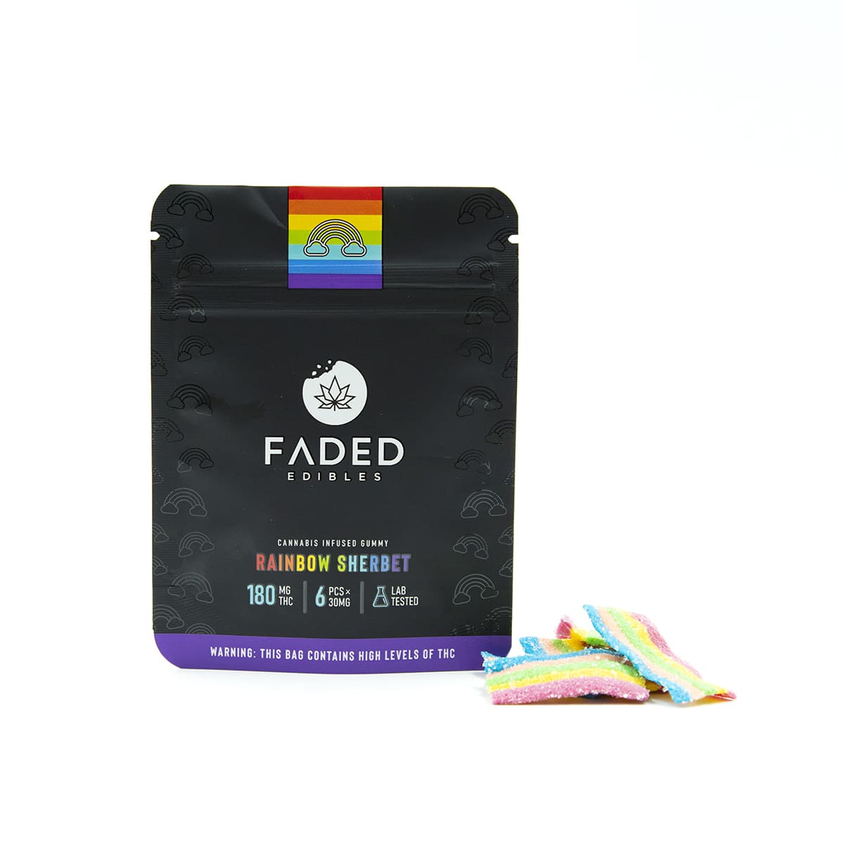 Faded Edibles — Rainbow Sherbet