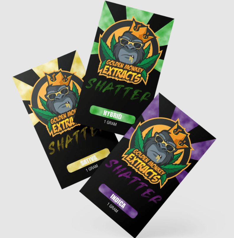Golden Monkey Extracts - Shatter (1 Gram) strain buy weed online cheap weed online dispensary mail order marijuana