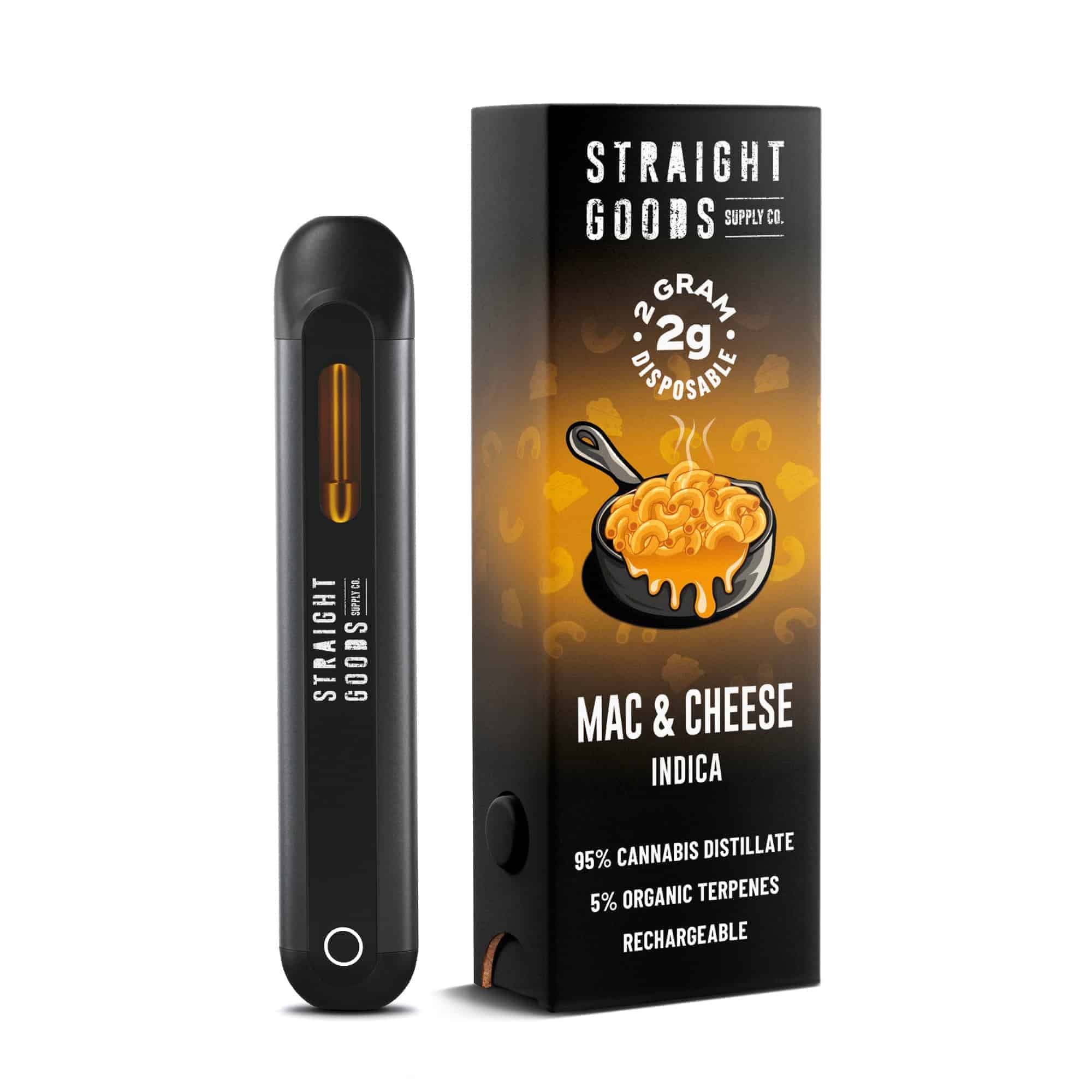 Straight Goods Supply Co Disposable Pen (2G) — Mac & Cheese