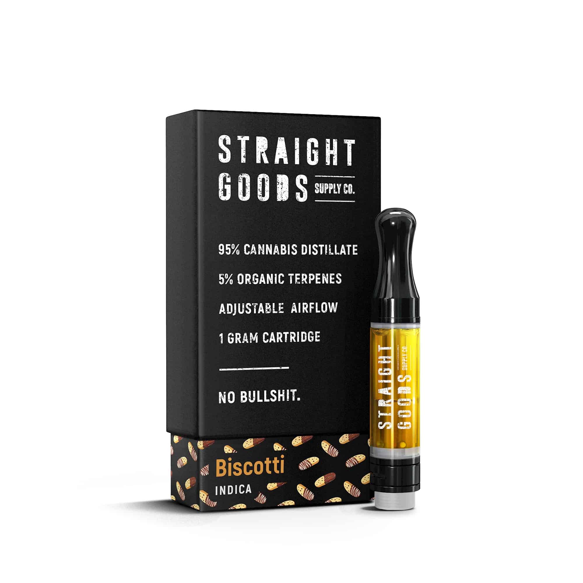 Straight Goods THC Cartridge (1G) — Biscotti