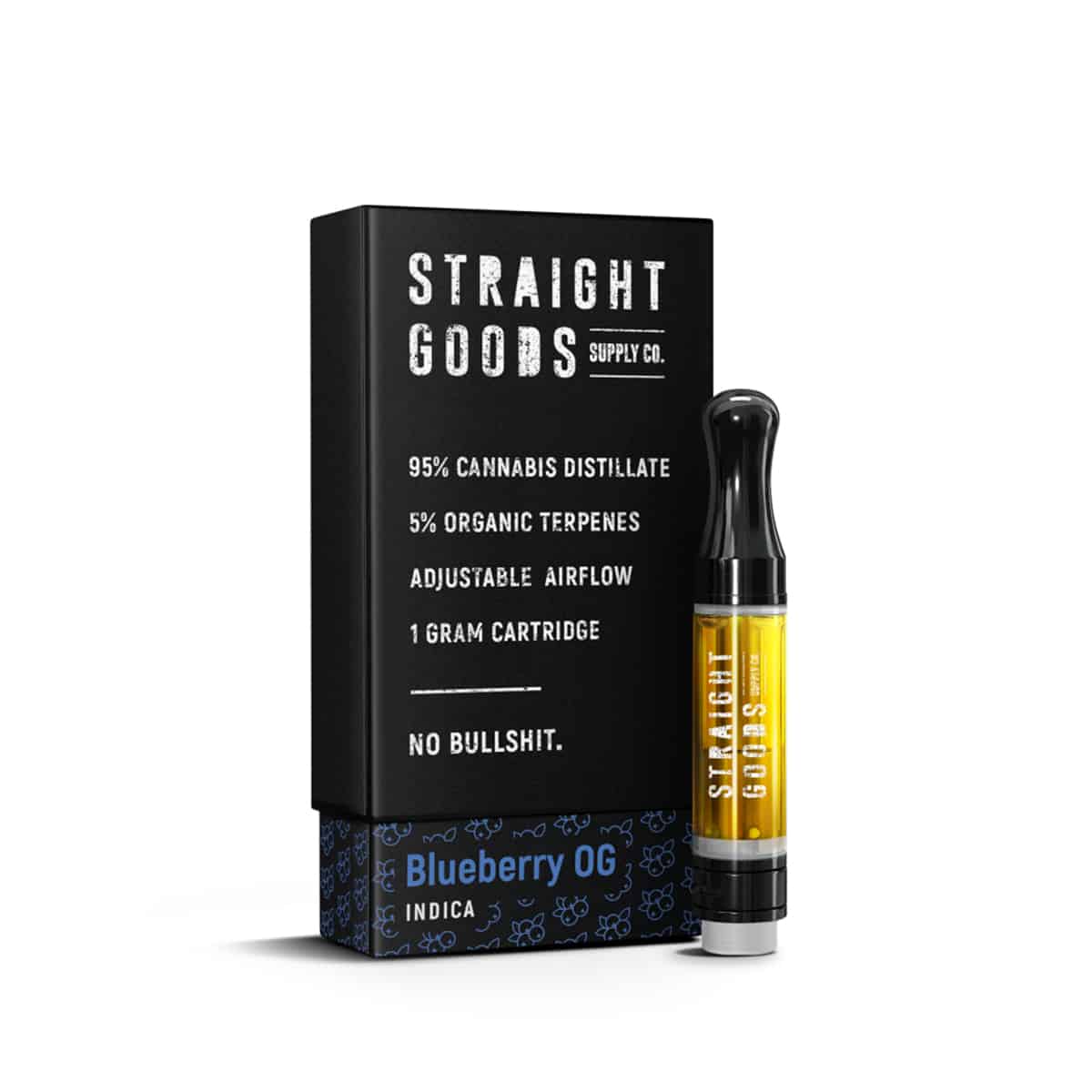 Straight Goods THC Cartridge (1G) — Blueberry OG