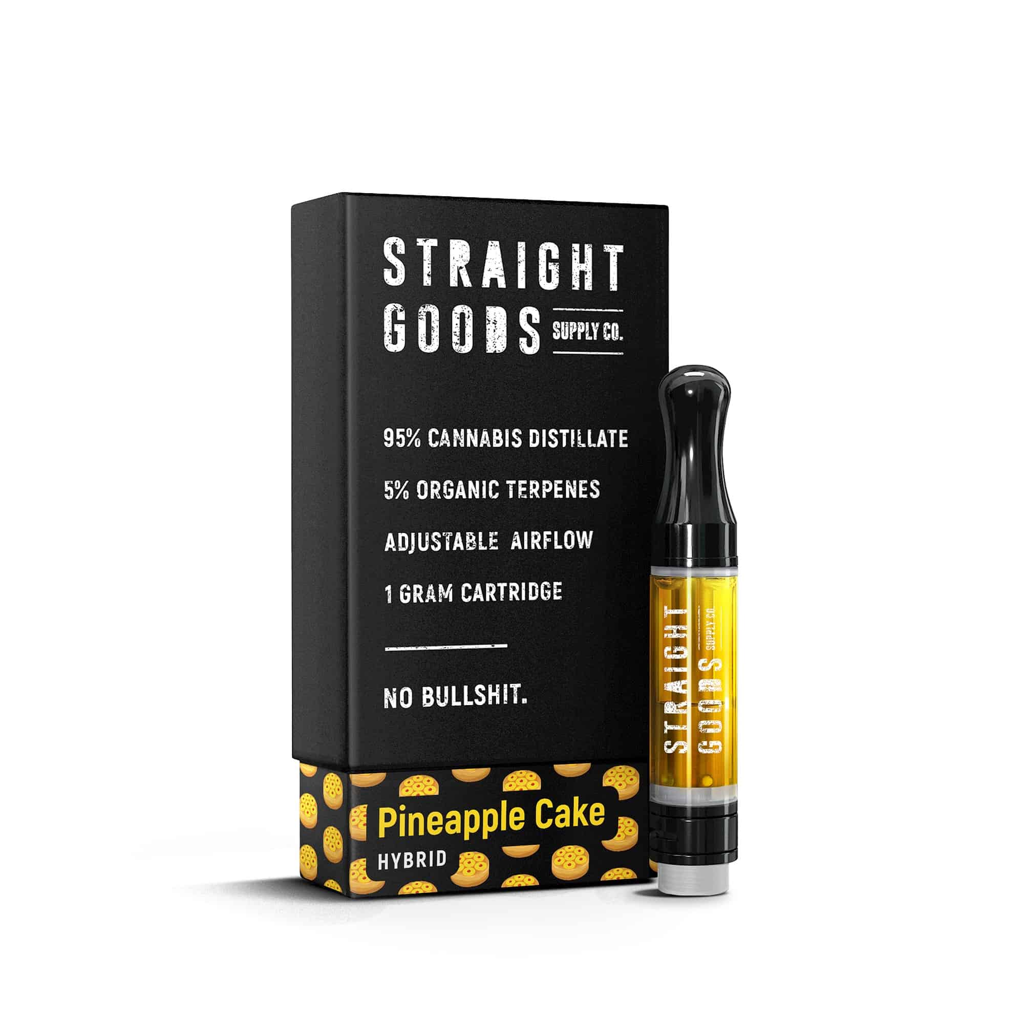 Straight Goods THC Cartridge (1G) — Pineapple Cake