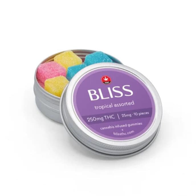 Bliss Edibles (250mg THC) — Tropical Assorted