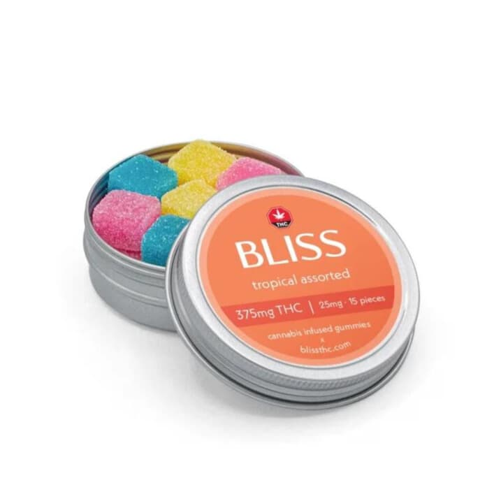 Bliss Edibles (375mg THC) — Tropical Assorted