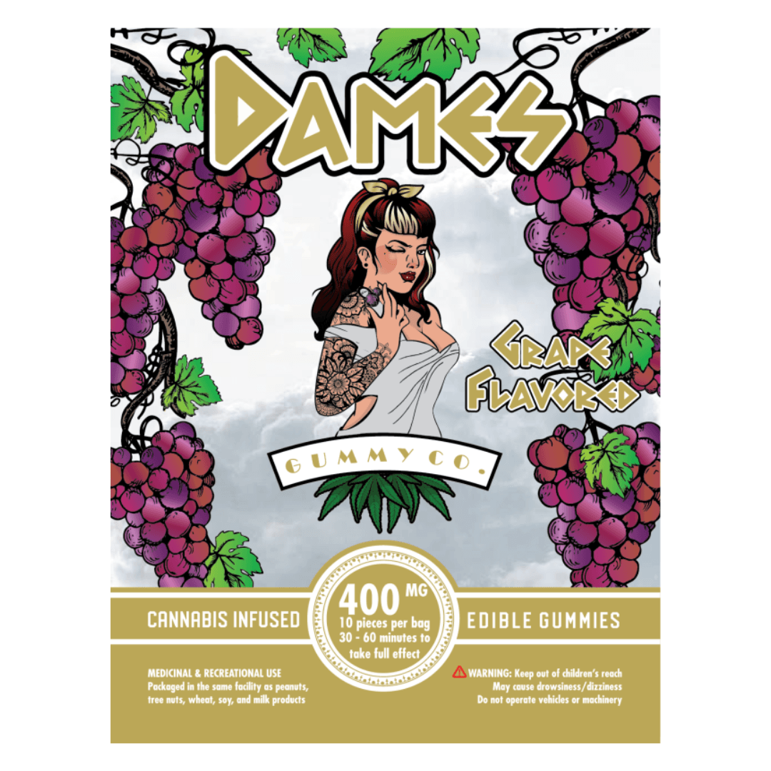 Dames Gummy Co. (400mg THC) — Grape