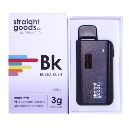 Straight Goods Supply Co. Disposable Pen (3G) — Bubba Kush