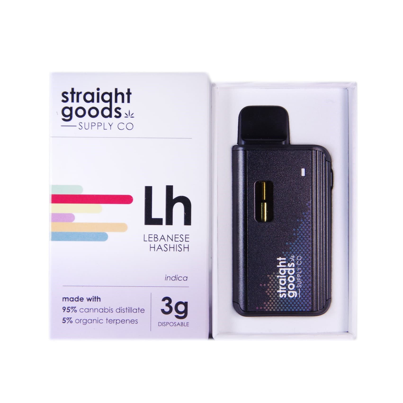 Straight Goods Supply Co. Disposable Pen (3G) — Lebanese Hashish