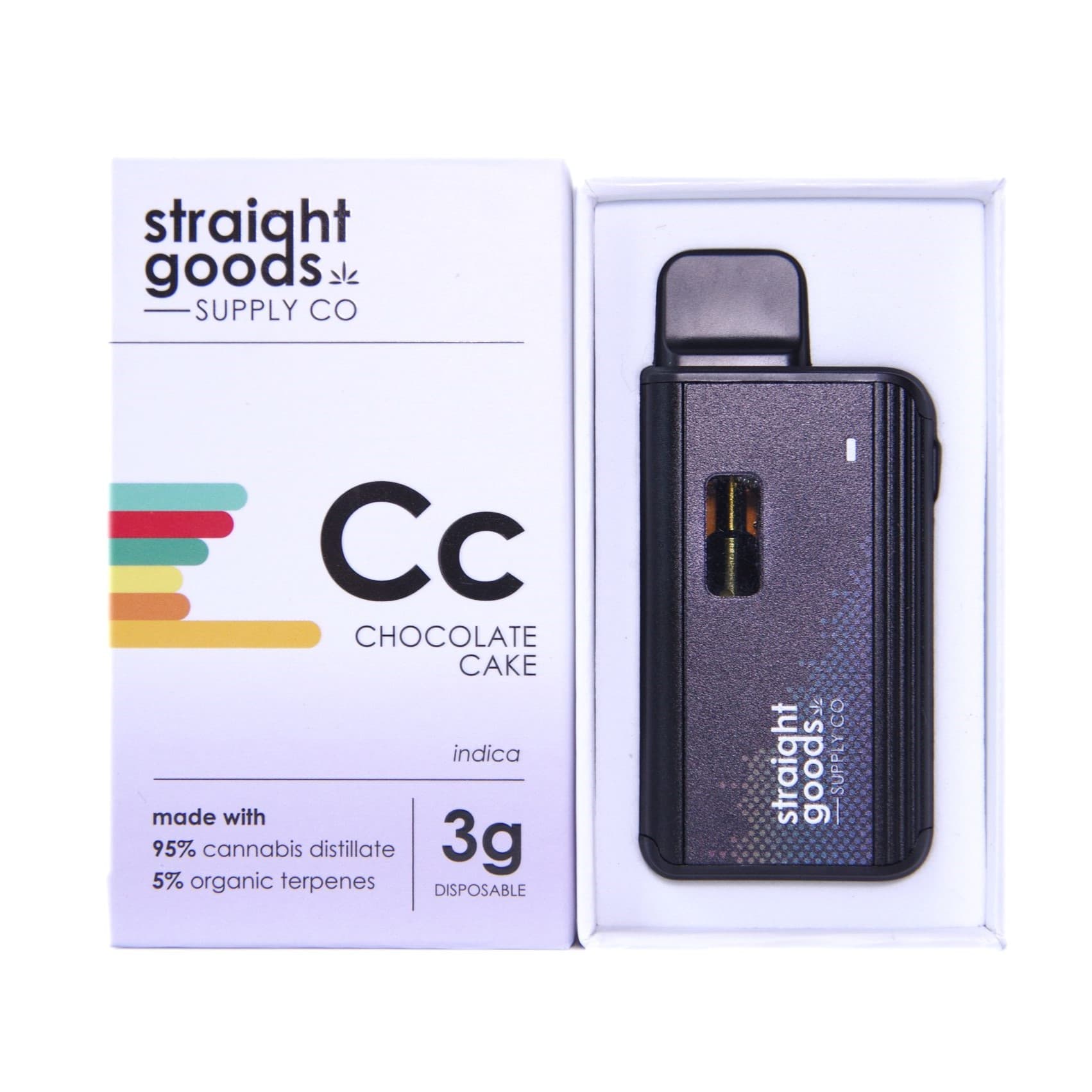 Straight Goods Supply Co. Disposable Pen (3G) — Chocolate Cake