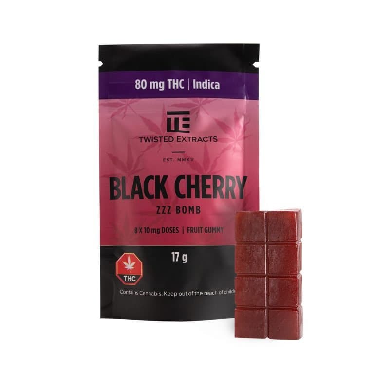 Twisted Extracts Zzz Bomb (80mg THC) — Black Cherry