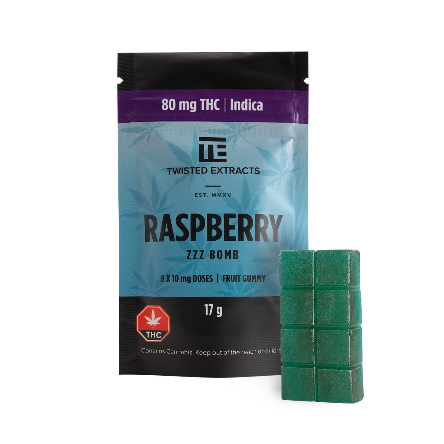 Twisted Extracts Zzz Bomb (80mg THC) — Blue Raspberry