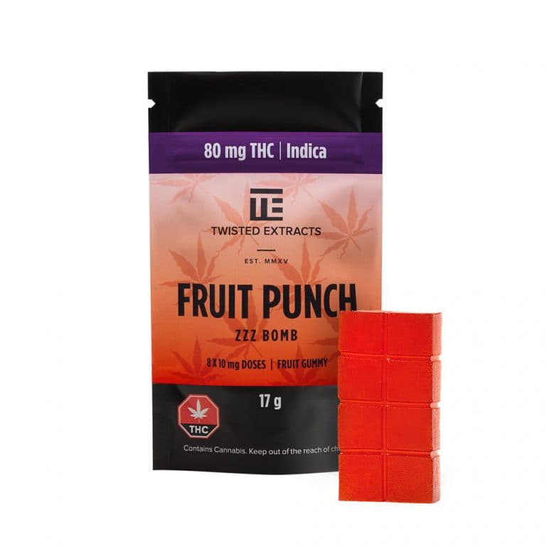 Twisted Extracts Zzz Bomb (80mg THC) — Fruit Punch