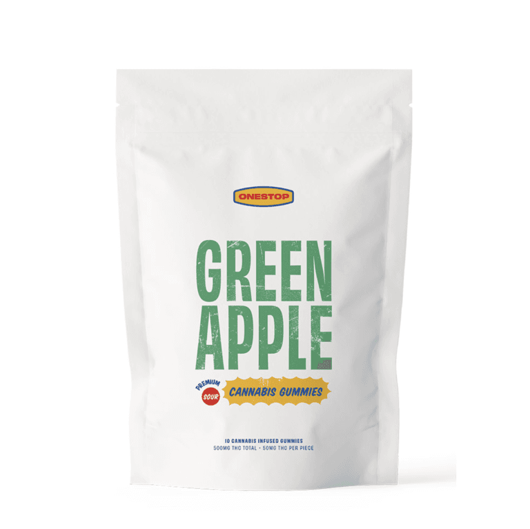 OneStop THC Gummies (500mg) — Sour Green Apple