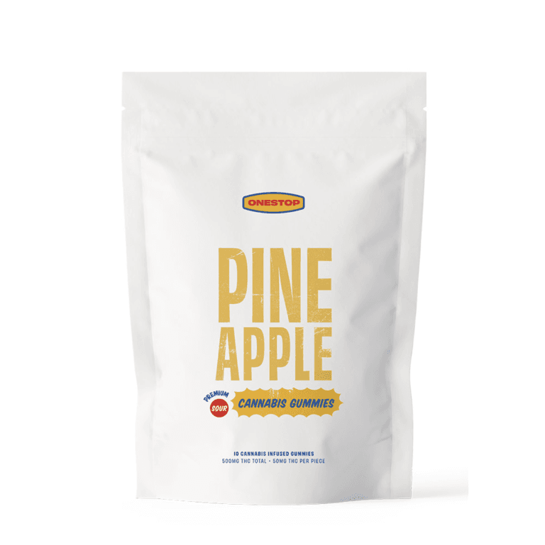 OneStop THC Gummies (500mg) — Sour Pineapple
