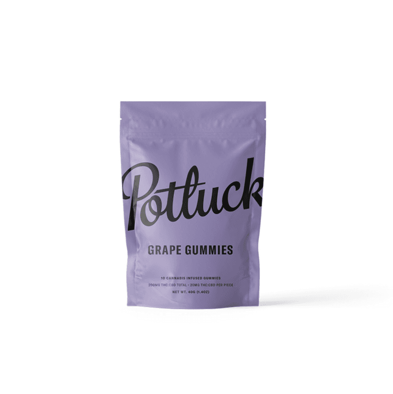 Potluck 1-1 Gummies (200mg) — Grape
