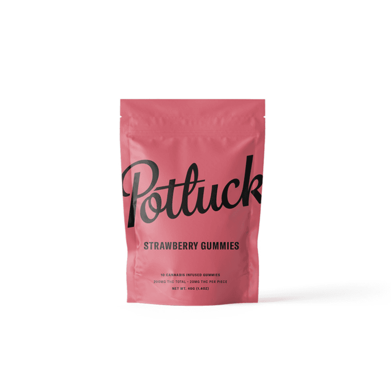 Potluck THC Gummies (200mg) — Strawberry