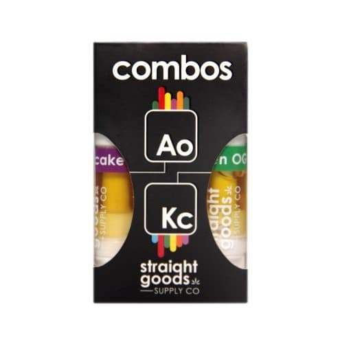Straight Goods 2 In 1 Combos (2 x 1 Gram Carts) — Alien OG + Kush Cake