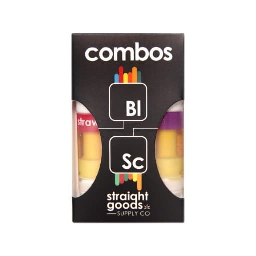Straight Goods 2 In 1 Combos (2 x 1 Gram Carts) — Blue Lavender X Strawberry Cough
