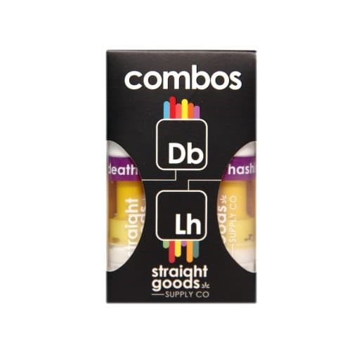 Straight Goods 2 In 1 Combos (2 x 1 Gram Carts) — Death Bubba + Lebanese Hashish
