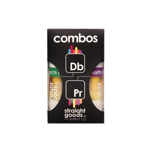 Straight Goods 2 In 1 Combos (2 x 1 Gram Carts) — Death Bubba + Peach Ringz