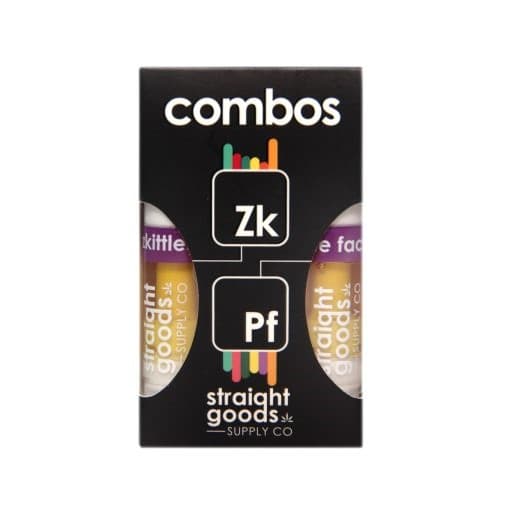 Straight Goods 2 In 1 Combos (2 x 1 Gram Carts) — Zkittles + Pie Face