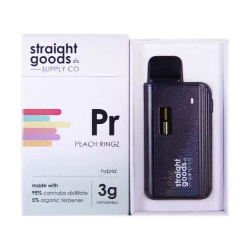 Straight Goods Supply Co. Disposable Pen (3G) — Peach Ringz