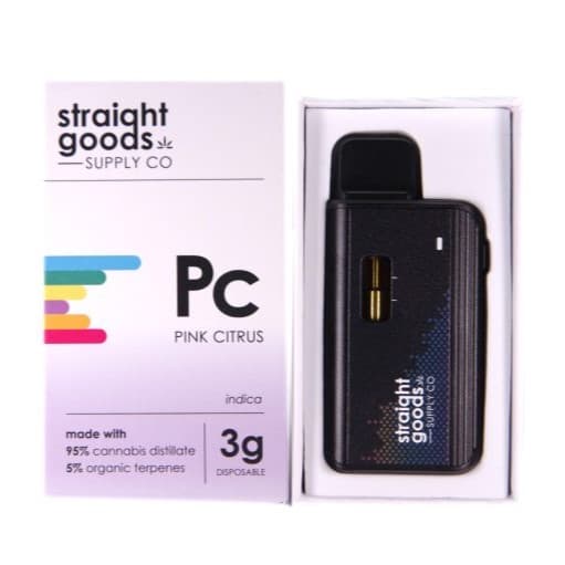 Straight Goods Supply Co. Disposable Pen (3G) — Pink Citrus