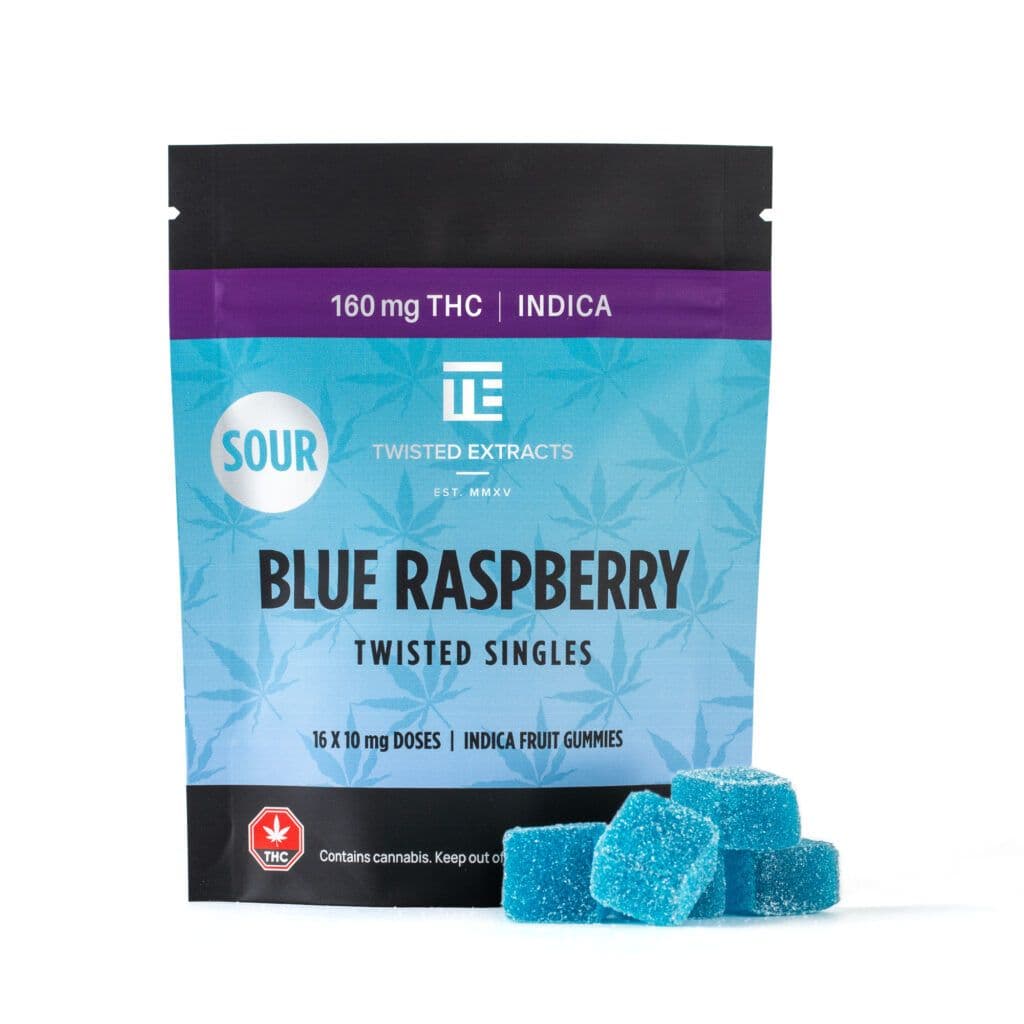 Twisted Extracts Twisted Singles (160mg THC) — Sour Blue Raspberry