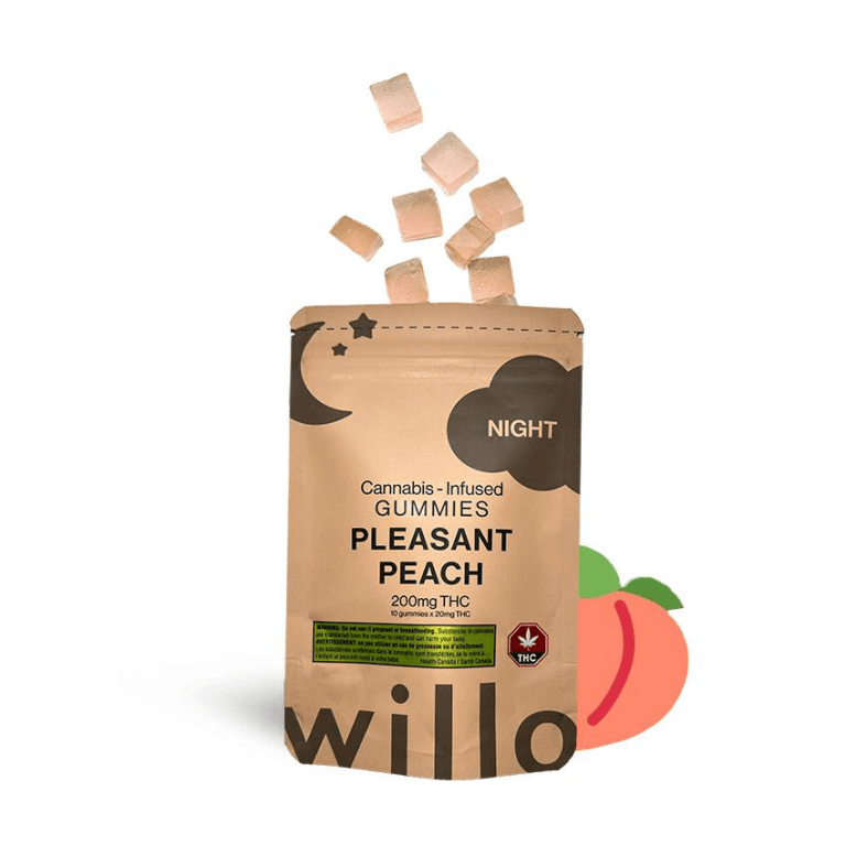 Willo THC Gummies (200mg) — Pleasant Peach (Night)