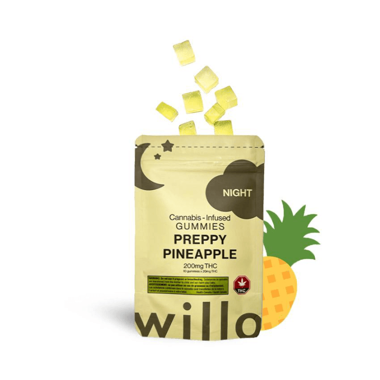Willo THC Gummies (200mg) — Preppy Pineapple (Night)