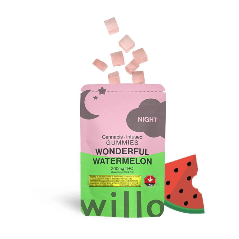 Willo THC Gummies (200mg) — Wonderful Watermelon (Night)