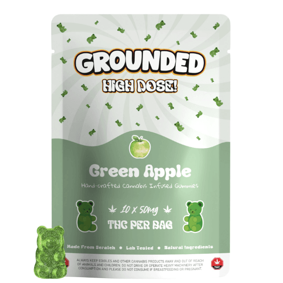 Grounded High Dose Bears (500mg) — Green Apple