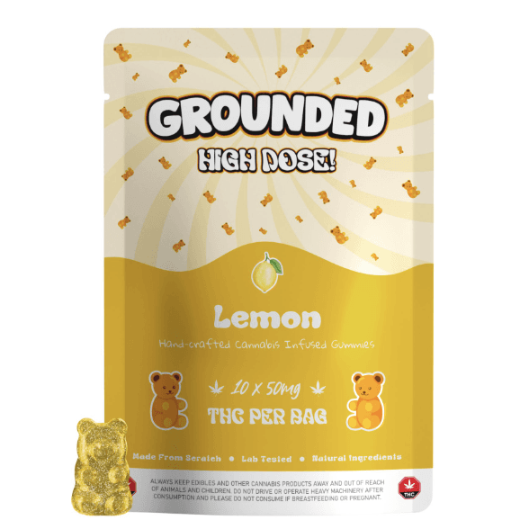 Grounded High Dose Bears (500mg) — Lemon