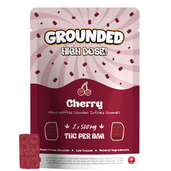 Grounded High Dose Bricks (500mg) — Cherry