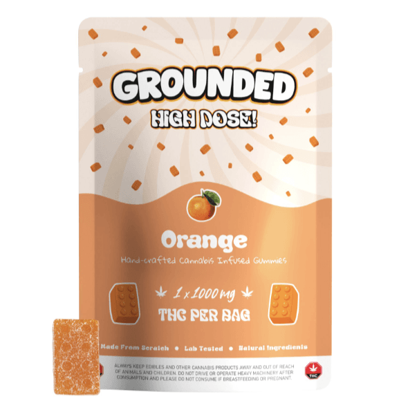 Grounded High Dose Bricks (1000mg) — Orange