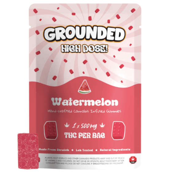 Grounded High Dose Bricks (500mg) — Watermelon