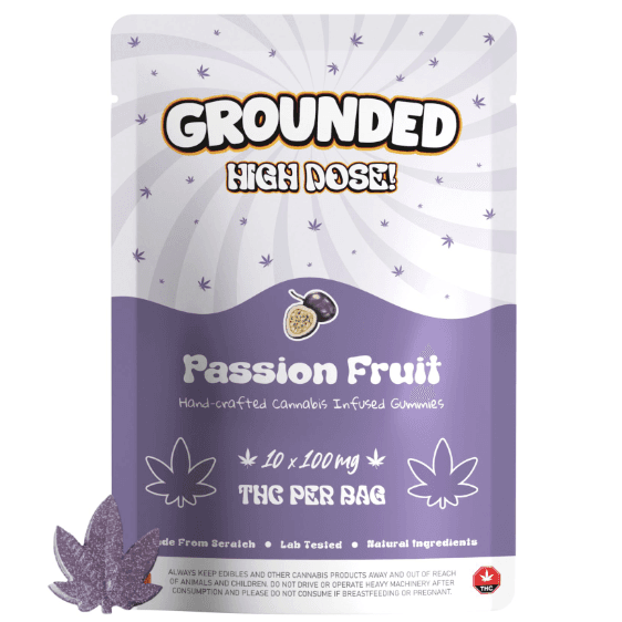 Grounded High Dose Leafs (1000mg) — Passion Fruit