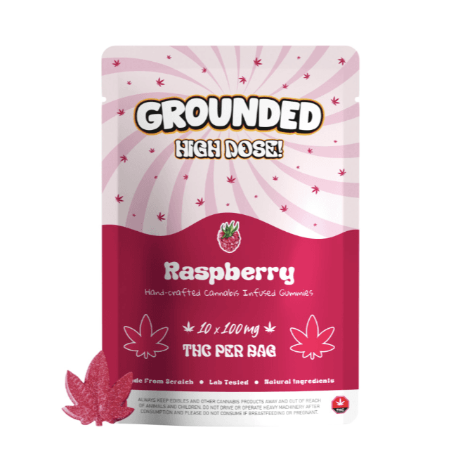 Grounded High Dose Leafs (1000mg) — Raspberry