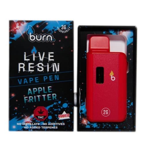 Burn Live Resin Disposable Vapes (2 Gram) — Apple Fritter