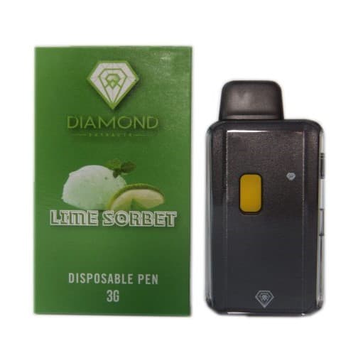 Diamond Concentrates Disposable Vape (3g) — Lime Sorbet