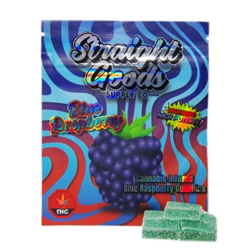 Straight Goods Supply Co 300mg THC Edibles — Blue Raspberry