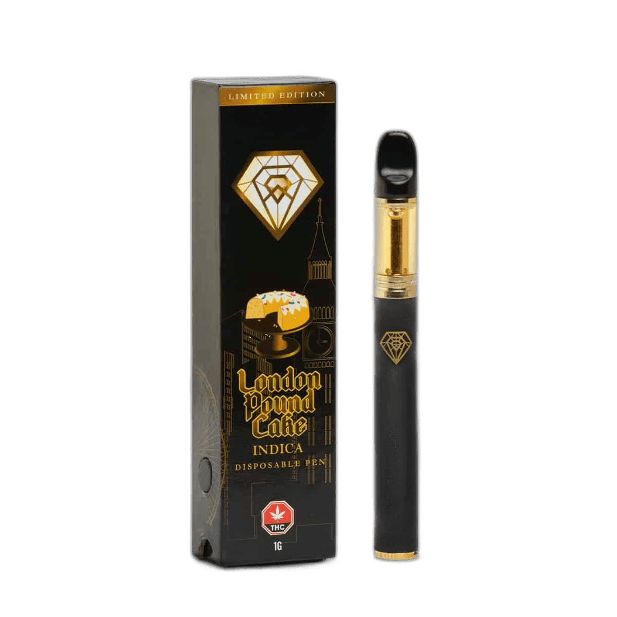 Diamond Concentrates Disposable Vape (1g) — London Pound Cake