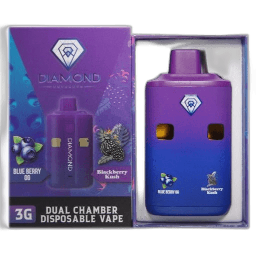 Diamond Concentrates Dual Chamber Vape (3 Grams + 3 Grams) — Blueberry OG + Blackberry Kush