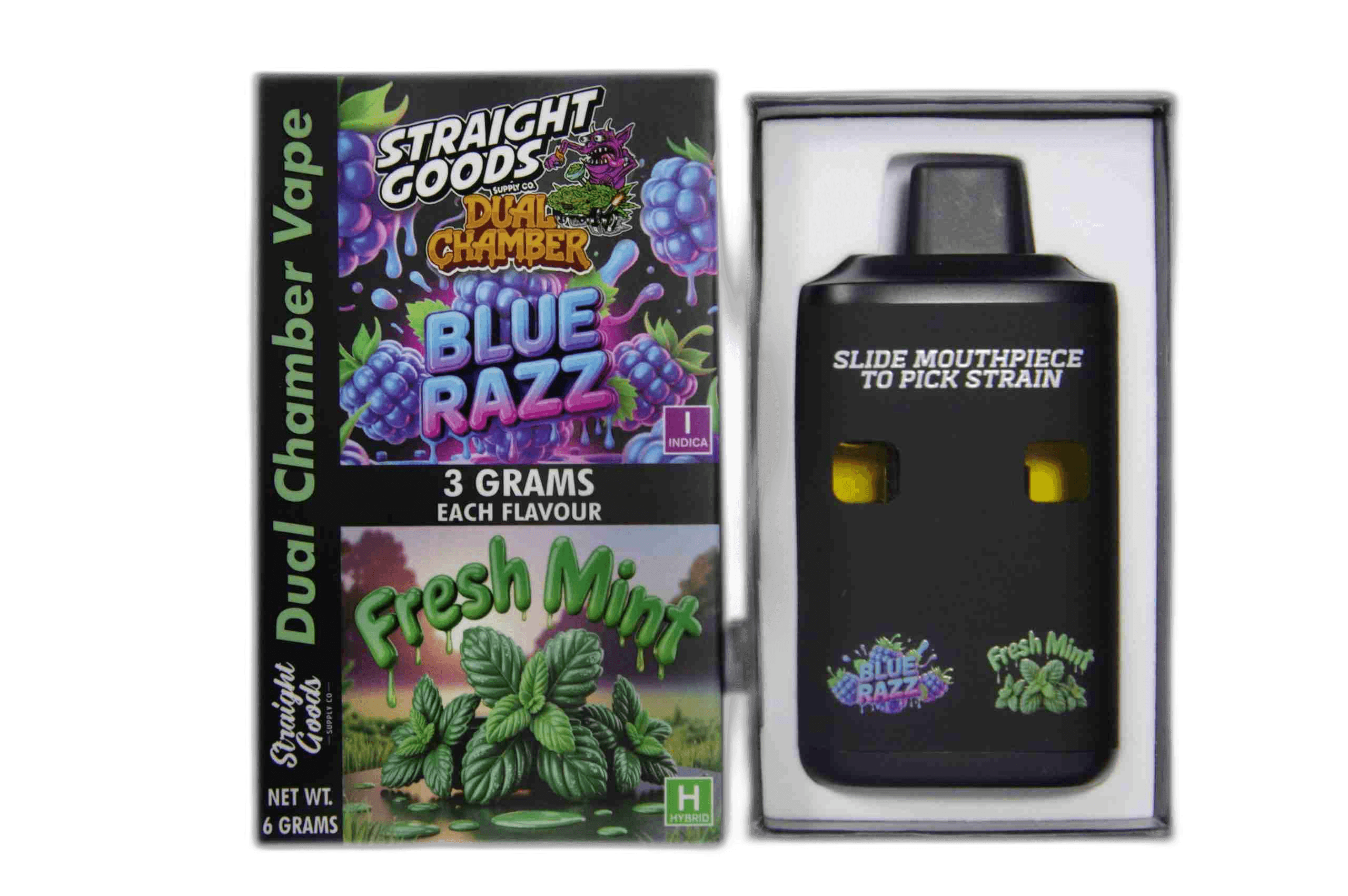 Straight Goods Supply Co Vape (3 Grams + 3 Grams) — Blue Razz + Lemon Berry