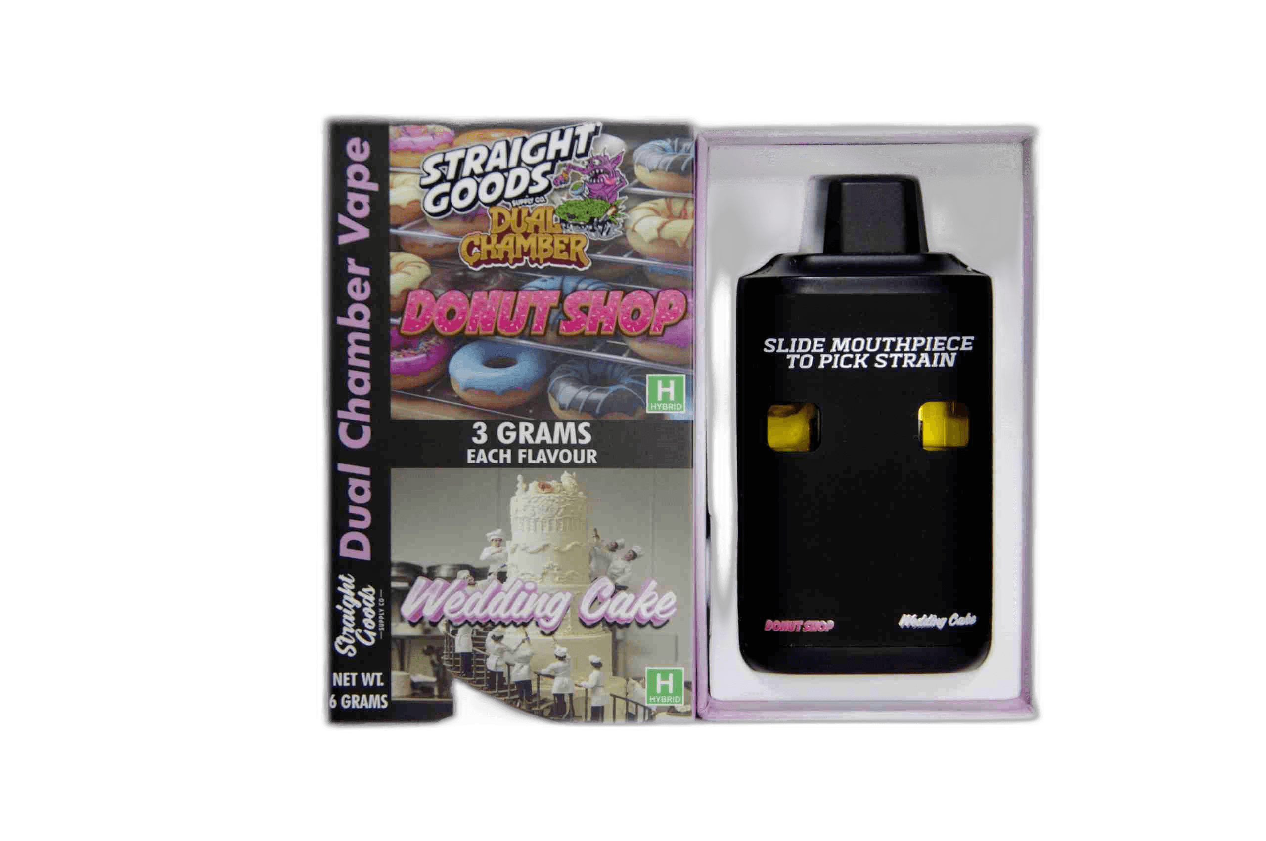 Straight Goods Supply Co Vape (3 Grams + 3 Grams) — Donut Shop + Wedding Cake