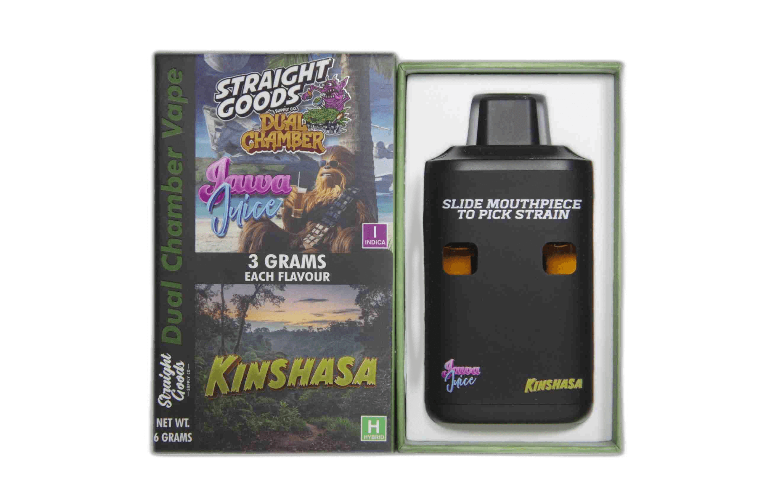 Straight Goods Supply Co Vape (3 Grams + 3 Grams) — Jawa Juice + Kinsasha