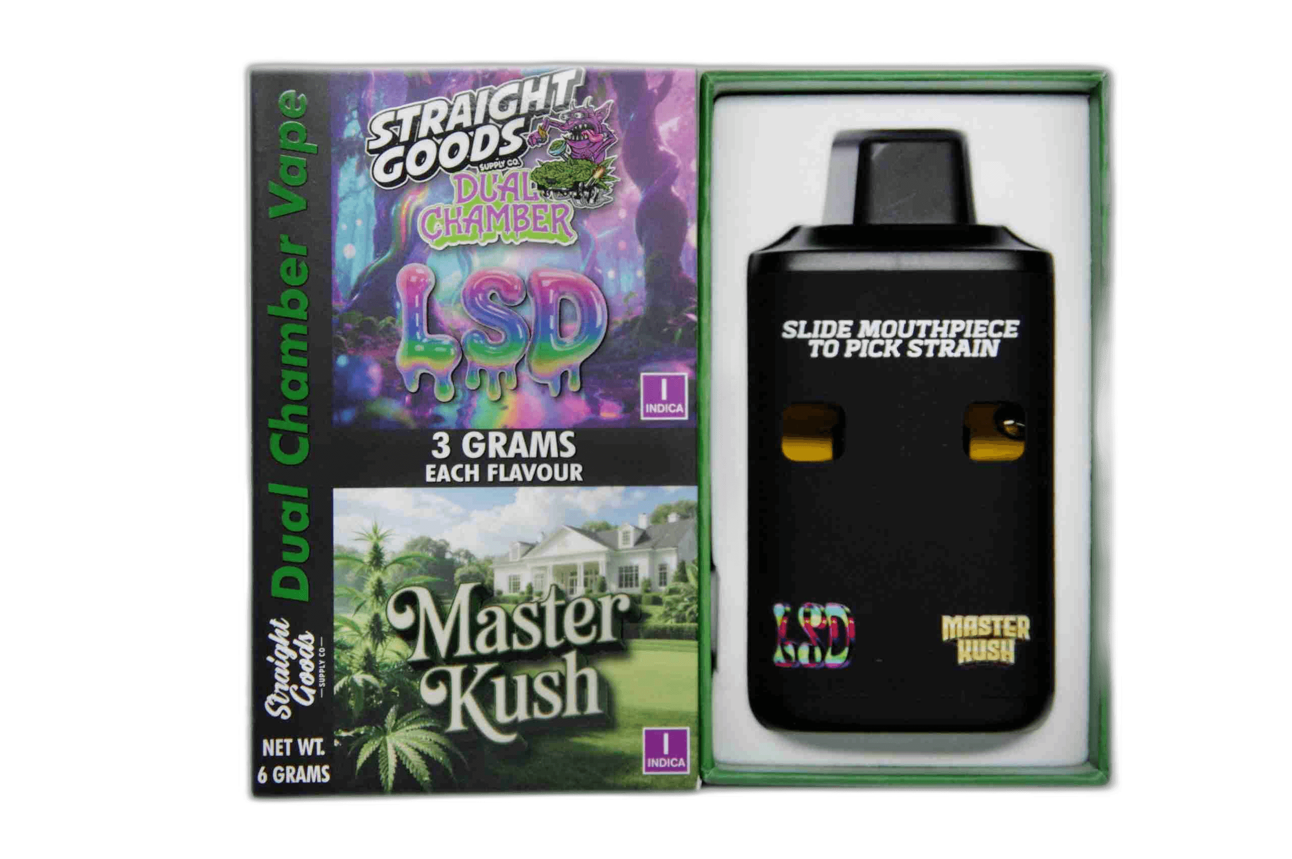 Straight Goods Supply Co Vape (3 Grams + 3 Grams) — LSD + Master Kush