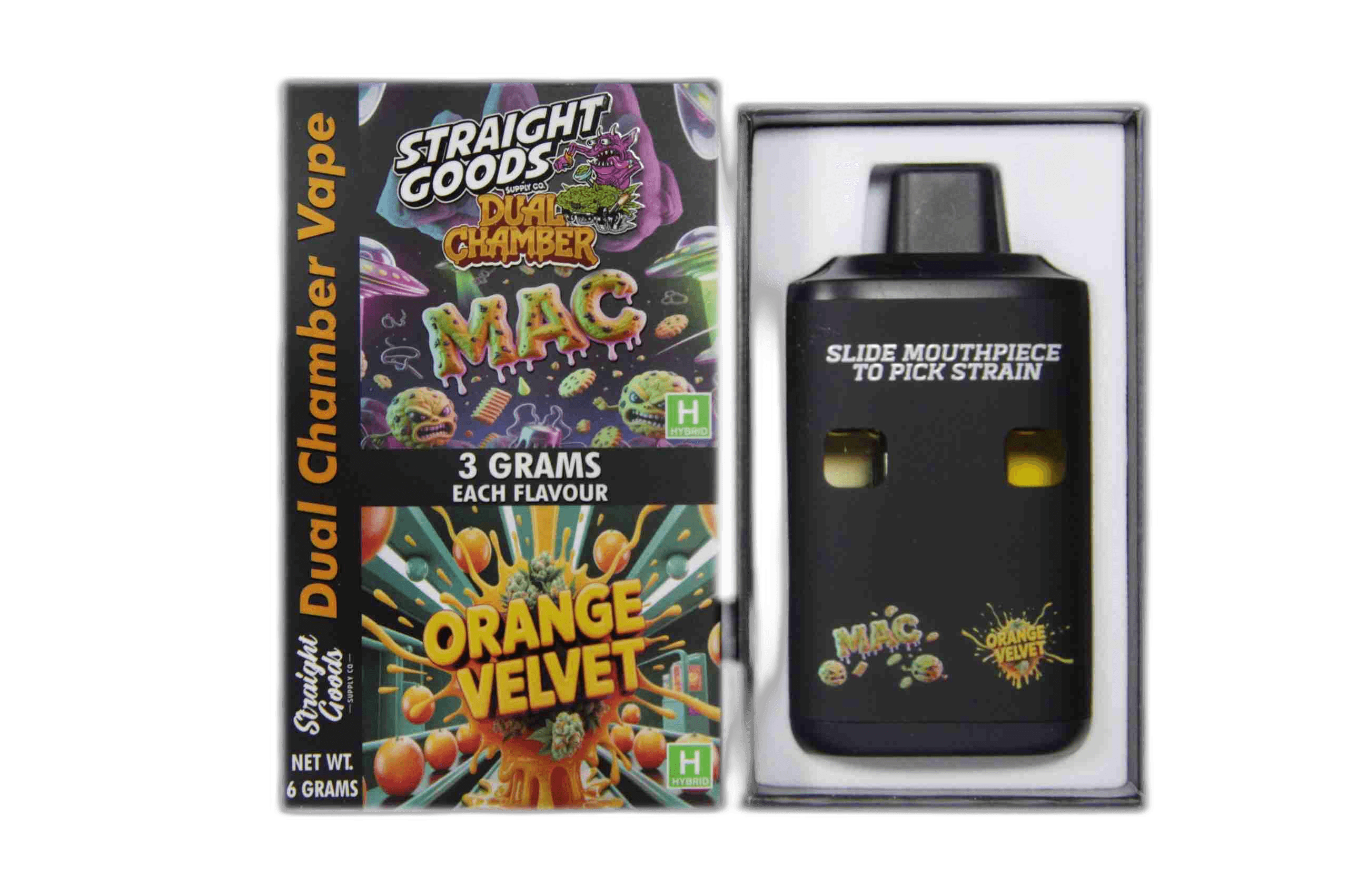 Straight Goods Supply Co Vape (3 Grams + 3 Grams) — Mac + Orange Velvet